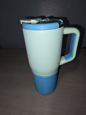 Brumate Mint & Blue Insulated Travel Mug with Handle